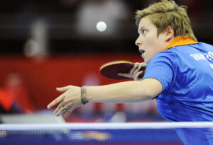 03-09-2012 TAFELTENNIS: PARALYMPISCHE SPELEN PARALYMPIC GAMES 2012: LONDEN
Kelly van Zon wint goud.
Foto: Mathilde Dusol