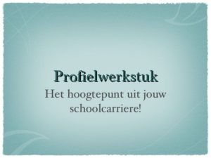 Het profielwerkstuk: het masterpiece van de havo-opleiding